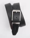 Lazio Men's Original Leather Belt  Reversible (Black & Brown) - 28-44 - Thumbnail 5