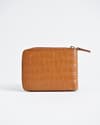 Tokyo Men’s Original Leather Wallet ( Almond Croco Brown) - Thumbnail 3