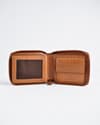 Tokyo Men’s Original Leather Wallet ( Almond Croco Brown) - Thumbnail 6