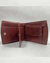 Darry - Men’s Original Leather D Shape Wallet (Brown & Cherry Blend) - Thumbnail 4