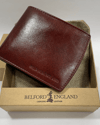 Darry - Men’s Original Leather D Shape Wallet (Brown & Cherry Blend) - Thumbnail 6