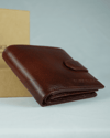 Yorkshire Men’s Original Leather Wallet (Cherry & Brown Blend) - Thumbnail 3