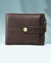 Columbus Men’s Original Leather Wallet Vintage Edition (Brown) - Thumbnail 1