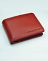 Redburry Men’s Original Leather Wallet (Red) - Thumbnail 4