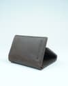 Britian - Men’s Original Leather Tri-Fold Wallet - Coffee Brown - Thumbnail 4