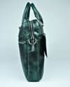 Executive Men's Original Leather Laptop Bag (Vintage Green) - Thumbnail 5