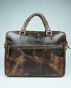 Executive Men's Original Leather Laptop Bag (Vintage Brown) - Thumbnail 4