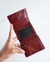 Dublin - Men’s Original Leather Trifold Wallet (Brown & Cherry Blend) - Thumbnail 1