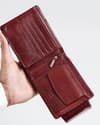 Derby - Men’s Original Leather Wallet (Brown & Cherry Blend) - Thumbnail 2