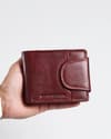 Derby - Men’s Original Leather Wallet (Brown & Cherry Blend) - Thumbnail 6