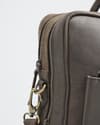 Crown Edition - Men's Executive 100% Original Leather Large Briefcase - Dark Brown - Thumbnail 8