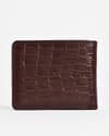 Cambridge Men’s Original Leather Wallet (Croco Cherry) - Thumbnail 6