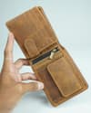 Cambridge - Men’s Original Leather Wallet (Vintage Chestnut) - Thumbnail 3