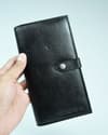 Lily - Women’s Original Leather Wallet - Black - Thumbnail 3