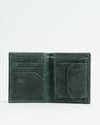 Hyde(Sleek Series) Men’s Original Leather Wallet (Rugged Green) - Thumbnail 1