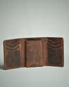 Detroit - Men’s Original Leather [Smart Card Pop UP] Wallet (Rugged Brown) - Thumbnail 5