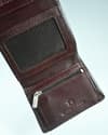 Dublin - Men’s Original Leather Trifold Wallet (Cherry) - Thumbnail 7