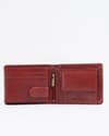 Harvard Men’s Original Leather Wallet (Brown & Cherry Blend) - Thumbnail 6