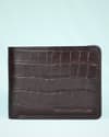 Heritage - Men’s Original Leather Wallet (Croco Cherry) - Thumbnail 4