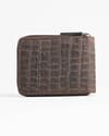 Tokyo Men’s Original Leather Wallet (Croco Rugged Brown) - Thumbnail 8