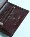 Detroit - Men’s Original Leather [Smart Card Pop UP]  Wallet (Cherry) - Thumbnail 7