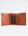 Dublin - Men’s Original Leather Trifold Wallet (Cognac) - Thumbnail 4
