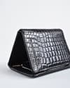 Dublin - Men’s Original Leather Trifold Wallet (Croco Black) - Thumbnail 6