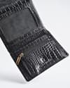 Dublin - Men’s Original Leather Trifold Wallet (Croco Black) - Thumbnail 8