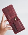 Harvard Men’s Original Soft Leather Wallet (Rugged Cherry) - Thumbnail 3
