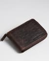 Tokyo Men’s Original Leather Wallet (Croco Vintage Brown) - Thumbnail 1