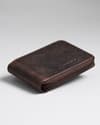Tokyo Men’s Original Leather Wallet (Croco Vintage Brown) - Thumbnail 6