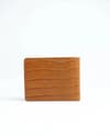 Cambridge Men’s Original Leather Wallet (Croco Rich Tan) - Thumbnail 7