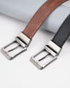 Luton Men's Original Leather Belt  Reversible (Black & Brown) - 28-44 - Thumbnail 1