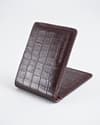 Berlin (Sleek Series) - Men’s Original Leather Wallet (Croco Cherry) - Thumbnail 7