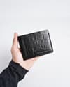 Berlin (Sleek Series) - Men’s Original Leather Wallet (Croco Black) - Thumbnail 4