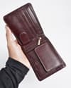 Cambridge Men’s Original Leather Wallet (Luxury Cherry) - Thumbnail 7