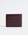 Conway (Sleek Series) - Men’s Original Leather Wallet (Croco Cherry) - Thumbnail 8