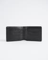 Conway (Sleek Series)- Men’s Original Leather Wallet (Croco Black) - Thumbnail 1