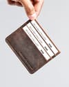 Darwin - Men’s Original Leather Card Holder (Rugged Brown) - Thumbnail 6