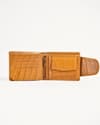 Derby - Men’s Original Leather Wallet (Almond Croco Brown ) - Thumbnail 3