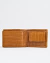 Hudson Men’s Original Leather Wallet (Almond Croco Brown) - Thumbnail 11