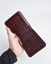 LiverPool - Men’s Original Leather Wallet (Croco Cherry) - Thumbnail 5