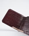 LiverPool - Men’s Original Leather Wallet (Croco Cherry) - Thumbnail 9