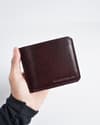 LiverPool (Sleek Series) -  Men’s Original Leather Wallet (Cherry) - Thumbnail 4