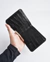 Liverpool (Sleek Series) - Men’s Original Leather Wallet (Croco Black) - Thumbnail 4