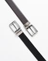 Mexico - Men's Original Leather Belt  Reversible (Classic Black & Brown) - 28-44 - Thumbnail 4