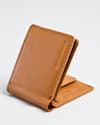Tanner Men’s Original Leather Wallet  (Almond Brown) - Thumbnail 2