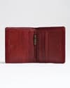 Aubrey - Men’s Original Leather Wallet (Brown & Cherry Blend) - Thumbnail 1