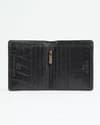 Aubrey - Men’s Original Leather Wallet (Croco Black) - Thumbnail 1