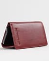 Barcelano - Men’s Original Leather Wallet | One-Click Card Access (Brown and Cherry Blend) - Thumbnail 5
